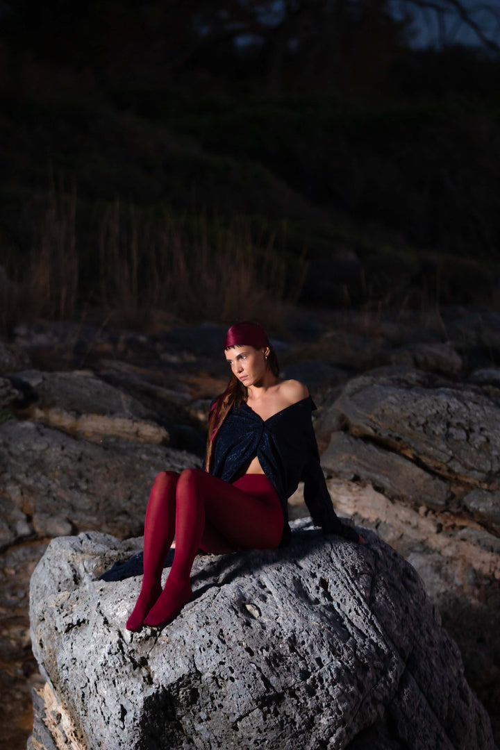 April22 strømpebukser Strømpebukse - Burgunder 40 denier