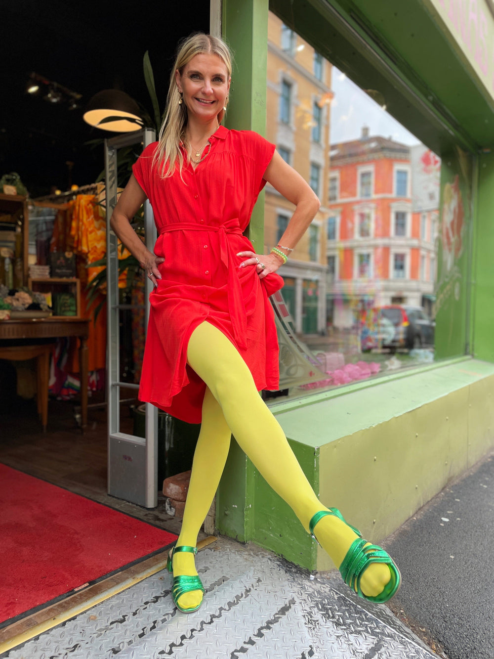 April22 strømpebukser Strømpebukse - Limegrønn 40 denier