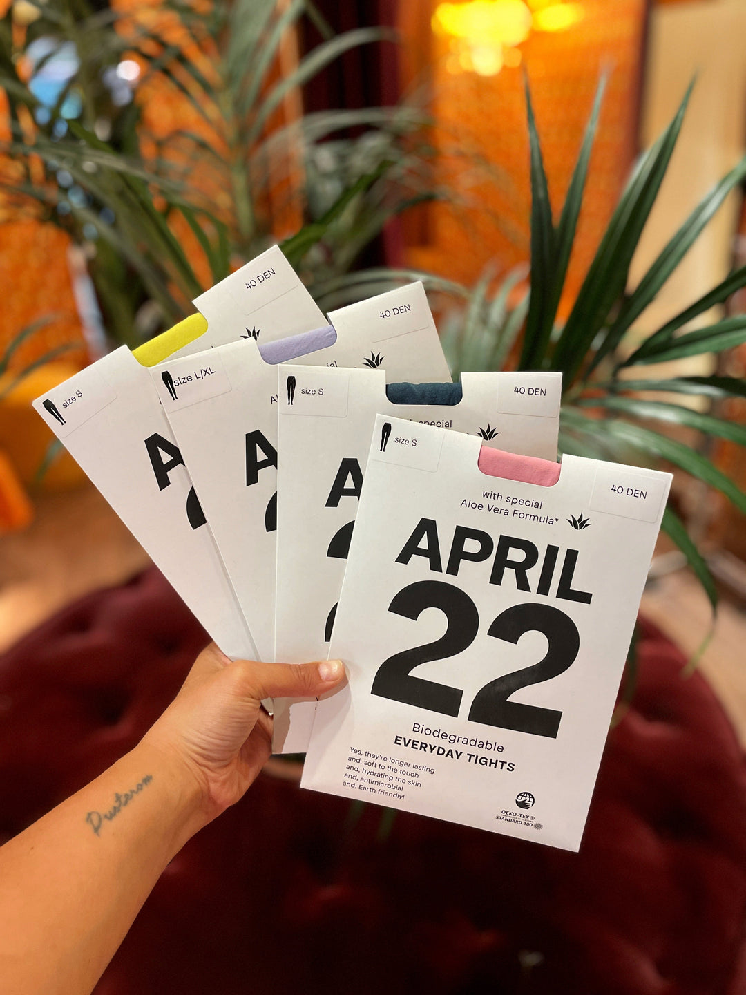 April22 strømpebukser Strømpebukse - Lyserosa 40 denier