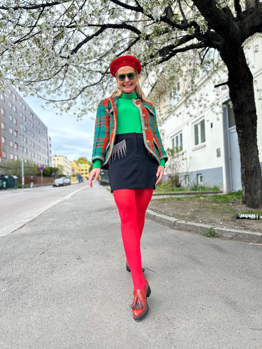 April22 strømpebukser Strømpebukse - Rød 40 denier