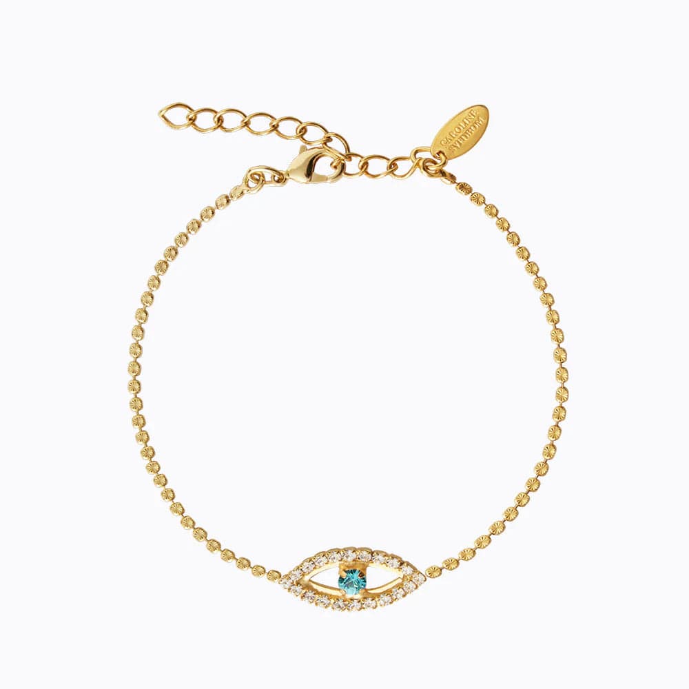 Caroline Svedbom ankel chain Greek eye ankle chain