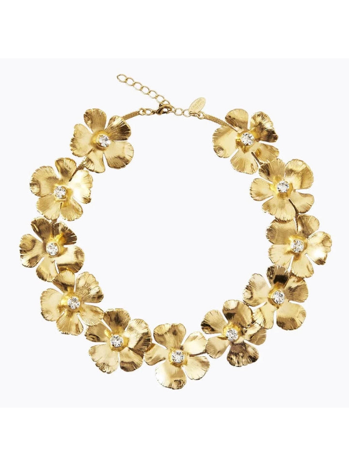 Caroline Svedbom halskjede Anemone grande necklace - crystal