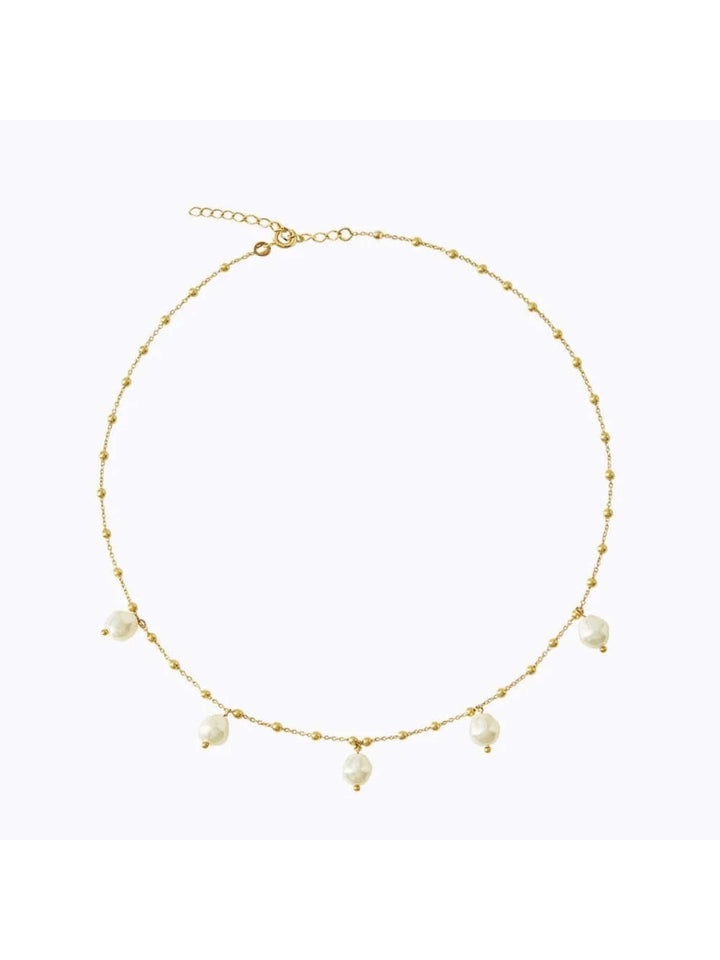 Caroline Svedbom halskjeder Emmy necklace - pearl