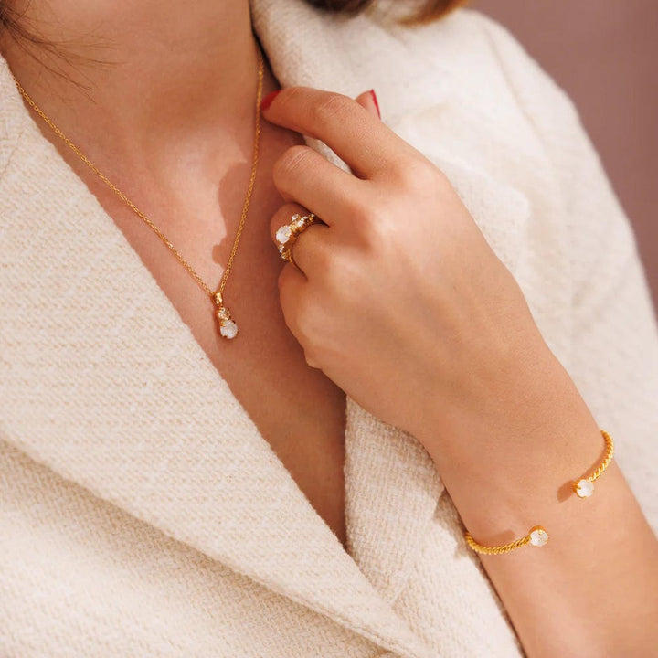 Caroline Svedbom halskjeder Leah necklace - electric white combo