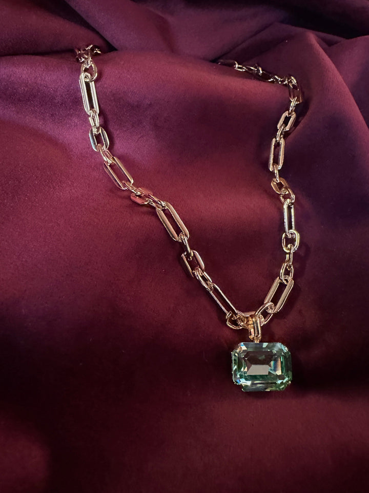 Caroline Svedbom halskjeder Lydia chain necklace - peridot