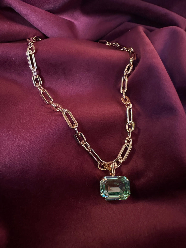 Caroline Svedbom halskjeder Lydia chain necklace - peridot
