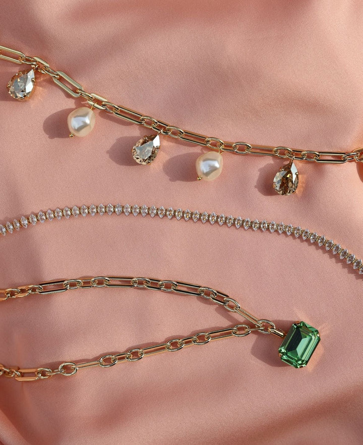 Caroline Svedbom halskjeder Lydia chain necklace - peridot