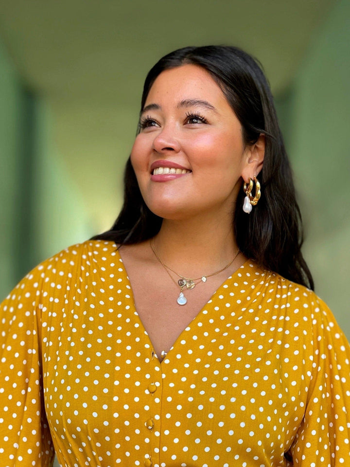 Caroline Svedbom halskjeder Thea necklace - pearl