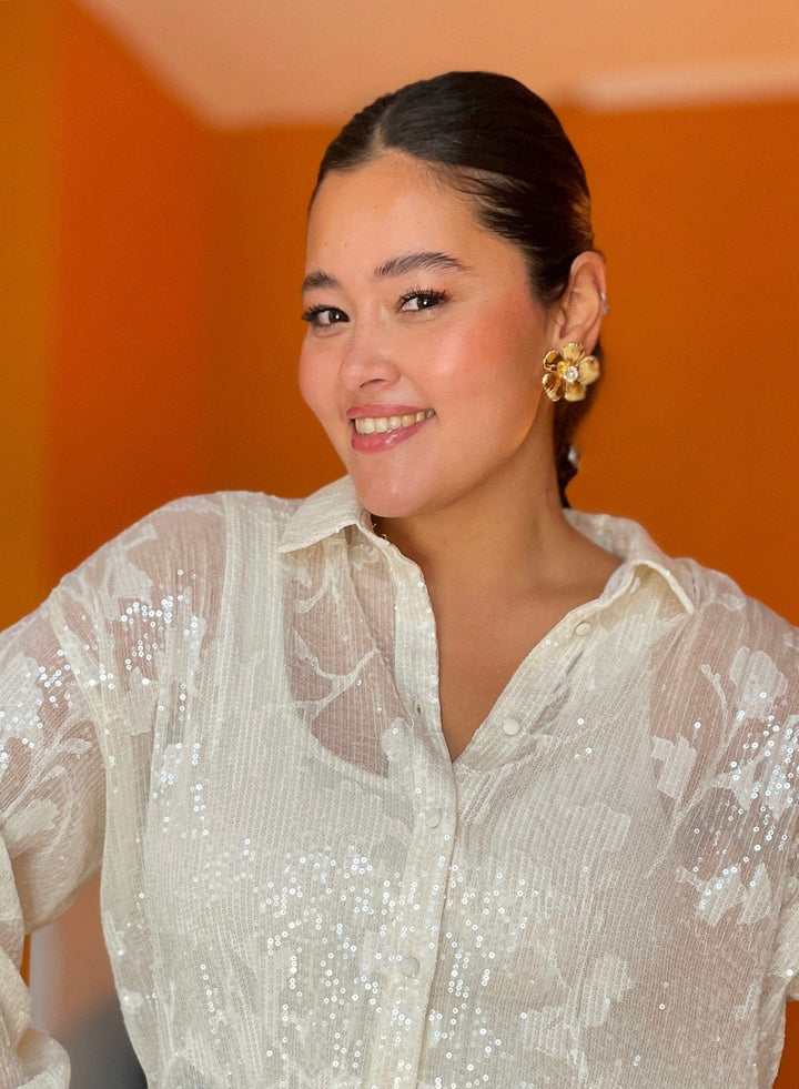 Caroline Svedbom øredobber Anemone earrings - crystal