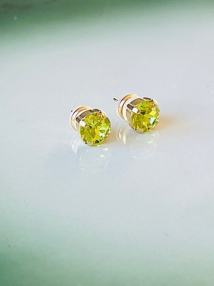 Caroline Svedbom øredobber Classic Stud earrings - citrus green