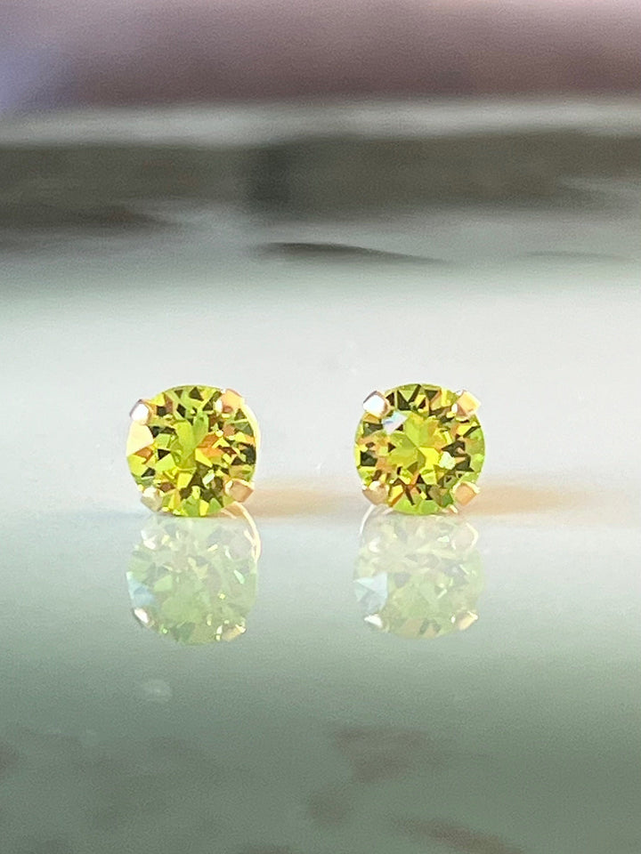 Caroline Svedbom øredobber Classic Stud earrings - citrus green