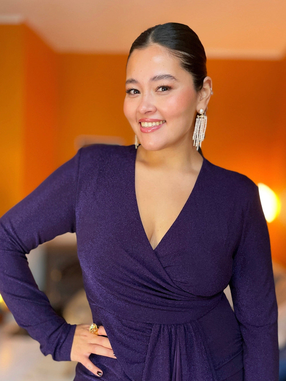 Caroline Svedbom øredobber Donna earrings - pearl/crystal