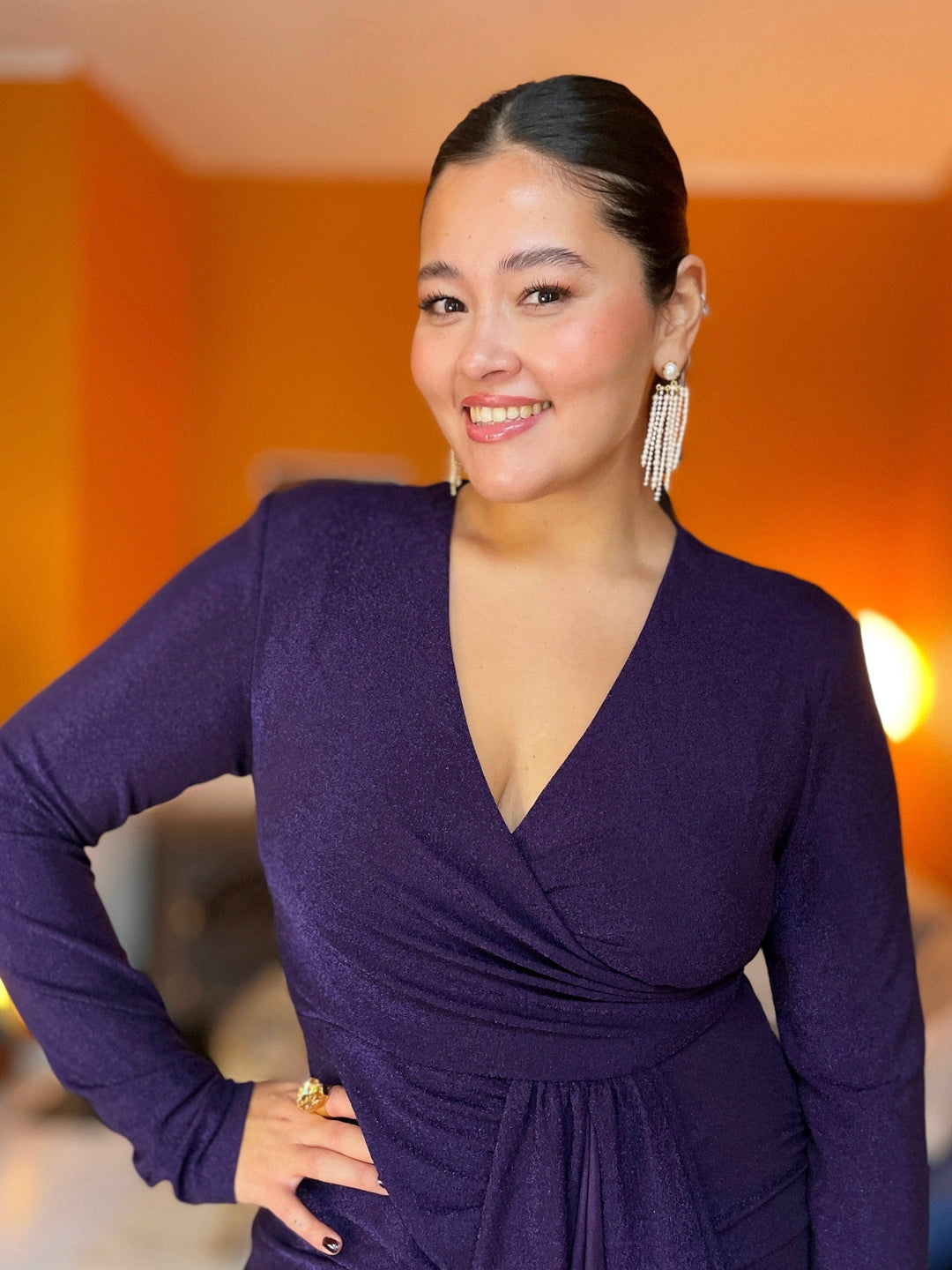 Caroline Svedbom øredobber Donna earrings - pearl/crystal