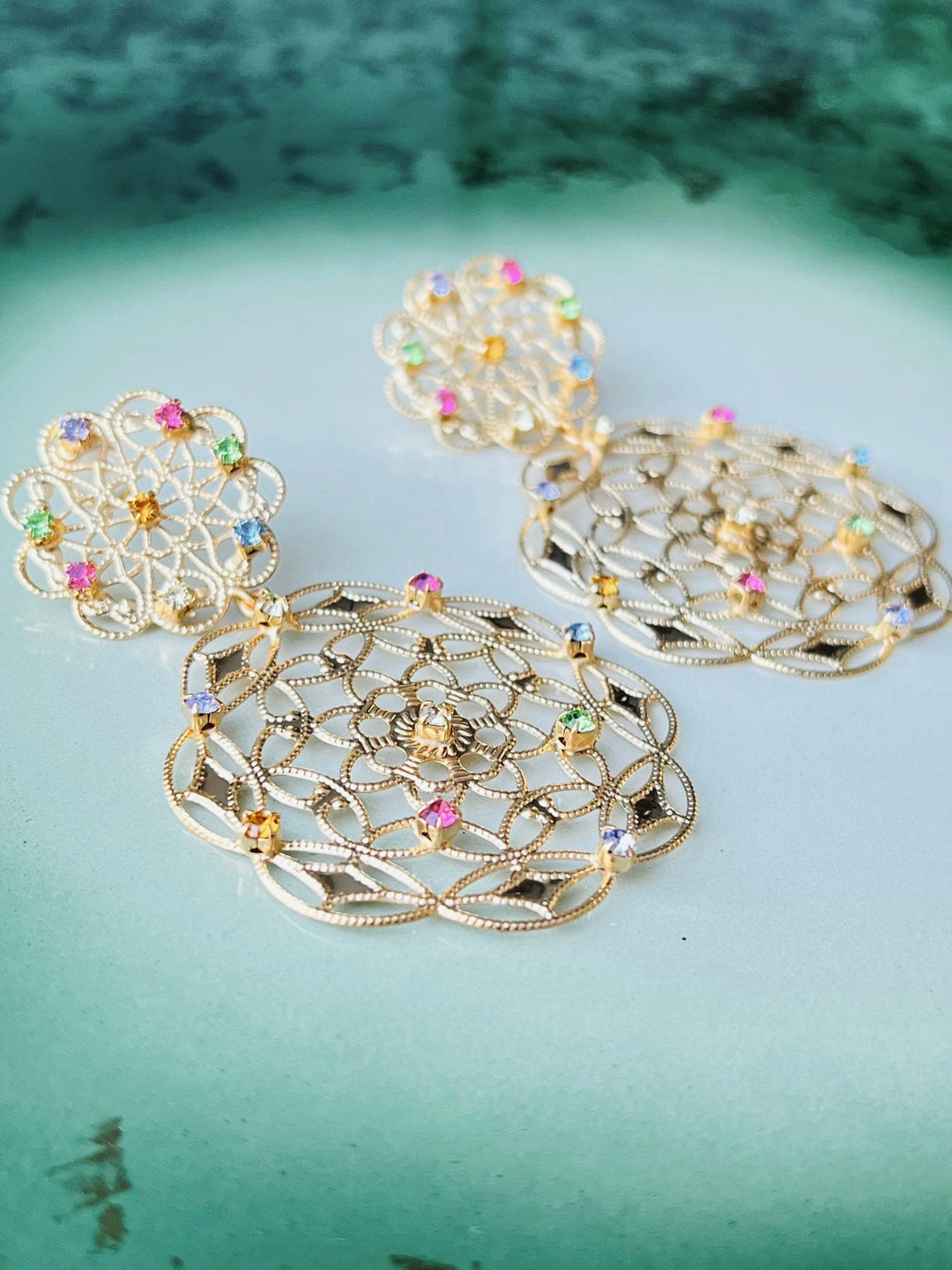 Caroline Svedbom øredobber Gardenia earrings - rainbow combo