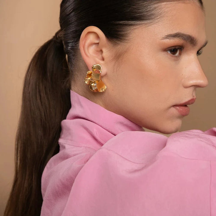 Caroline Svedbom øredobber Malva Gold earrings