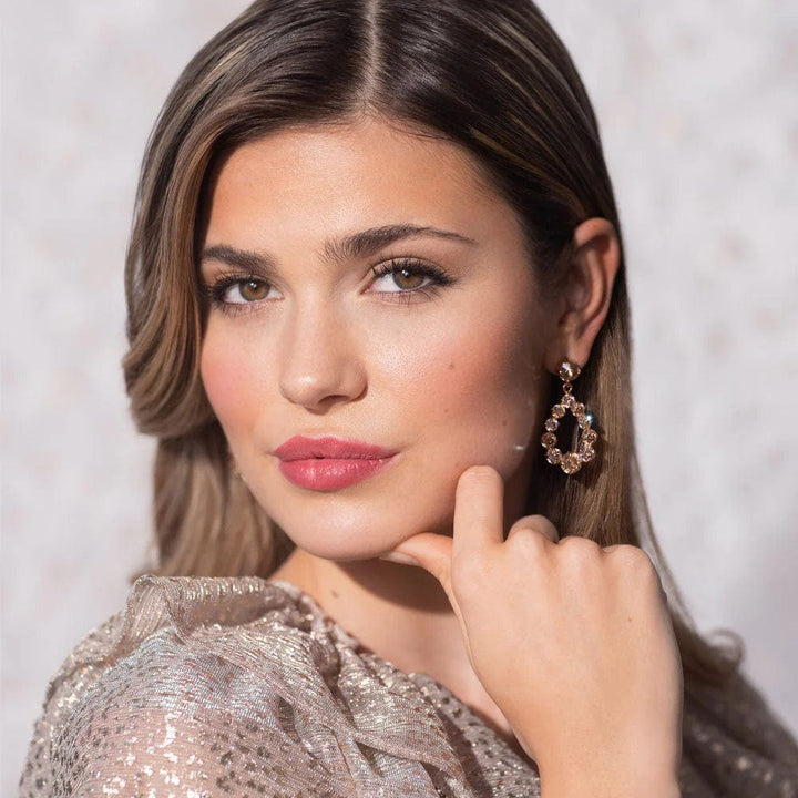 Caroline Svedbom øredobber Mini Delia earrings - green combo