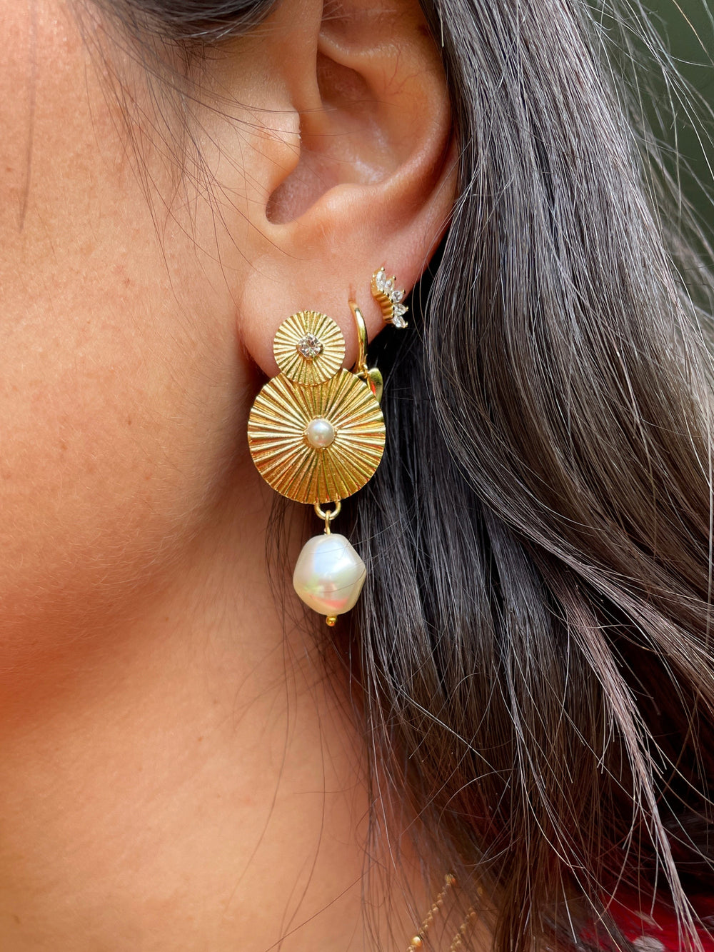 Caroline Svedbom øredobber Odessa pearl earrings