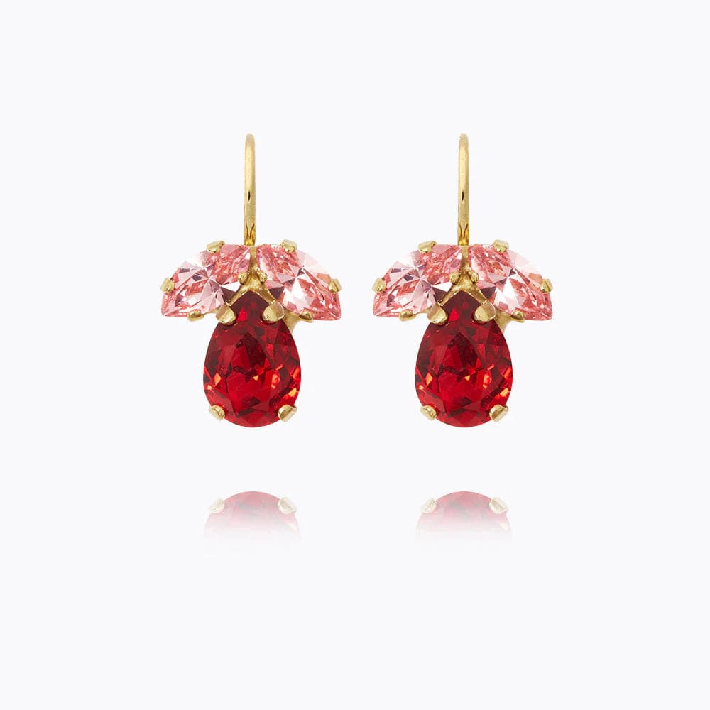 Caroline Svedbom øredobber Petite Timo earrings - scarlet combo