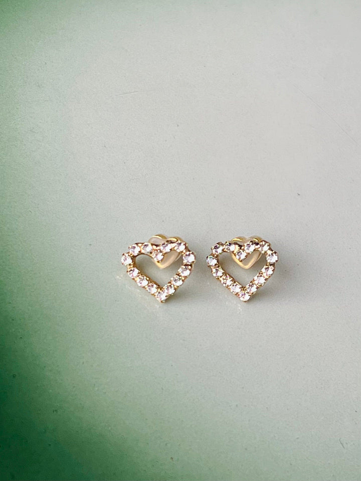Caroline Svedbom øredobber Sweetheart earrings - crystal