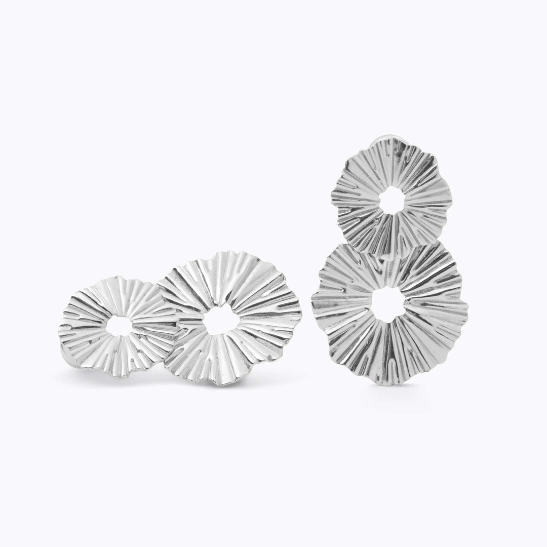 Caroline Svedbom øredobber Vassia earrings - rhodium