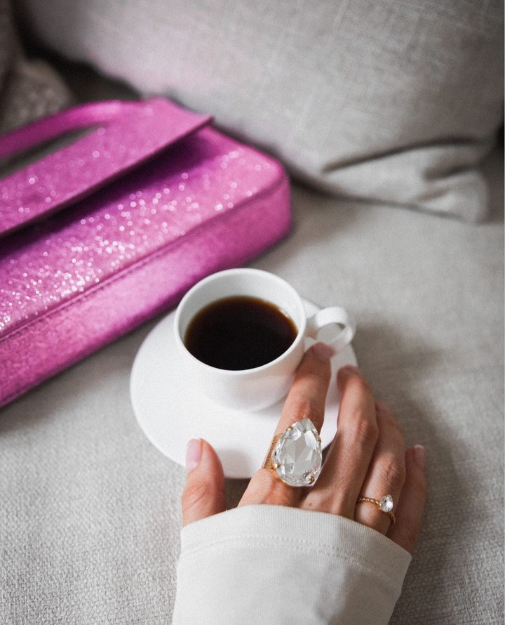 Caroline Svedbom ringer Perfect drop ring - bermuda blue