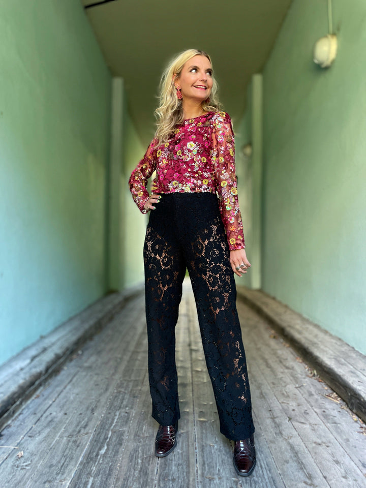 Cras bukser Dominique bukse - svart