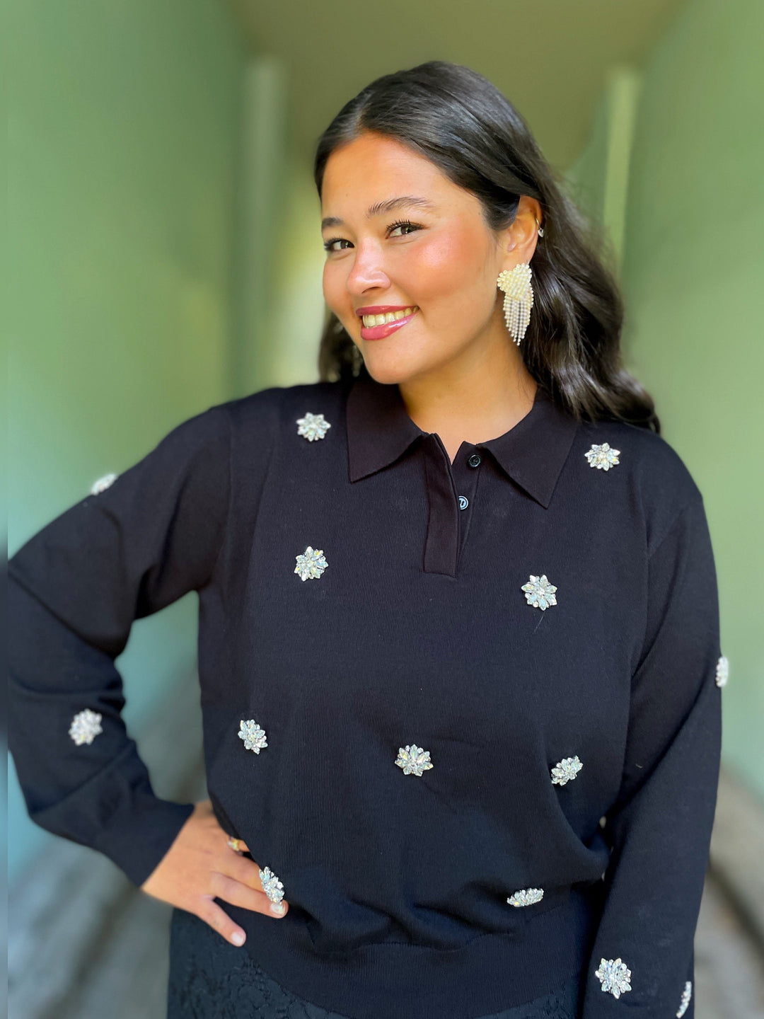 Cras gensere Bridget pologenser - svart