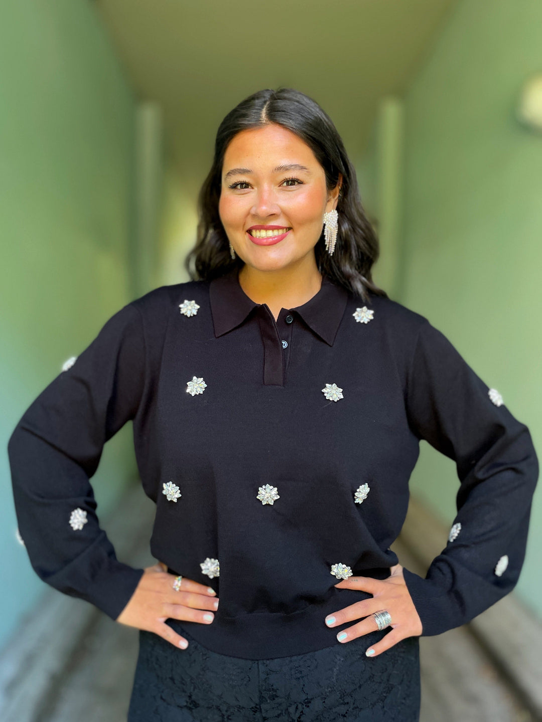 Cras gensere Bridget pologenser - svart