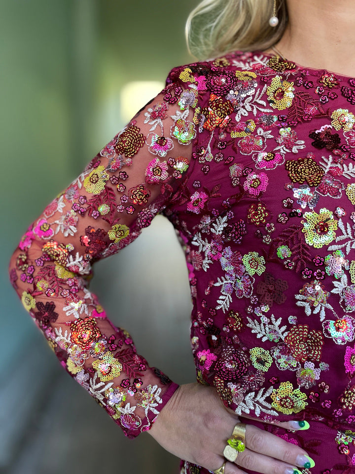 Cras Topper Queen bluse - cabernet