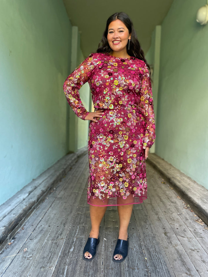 Cras Topper Queen bluse - cabernet