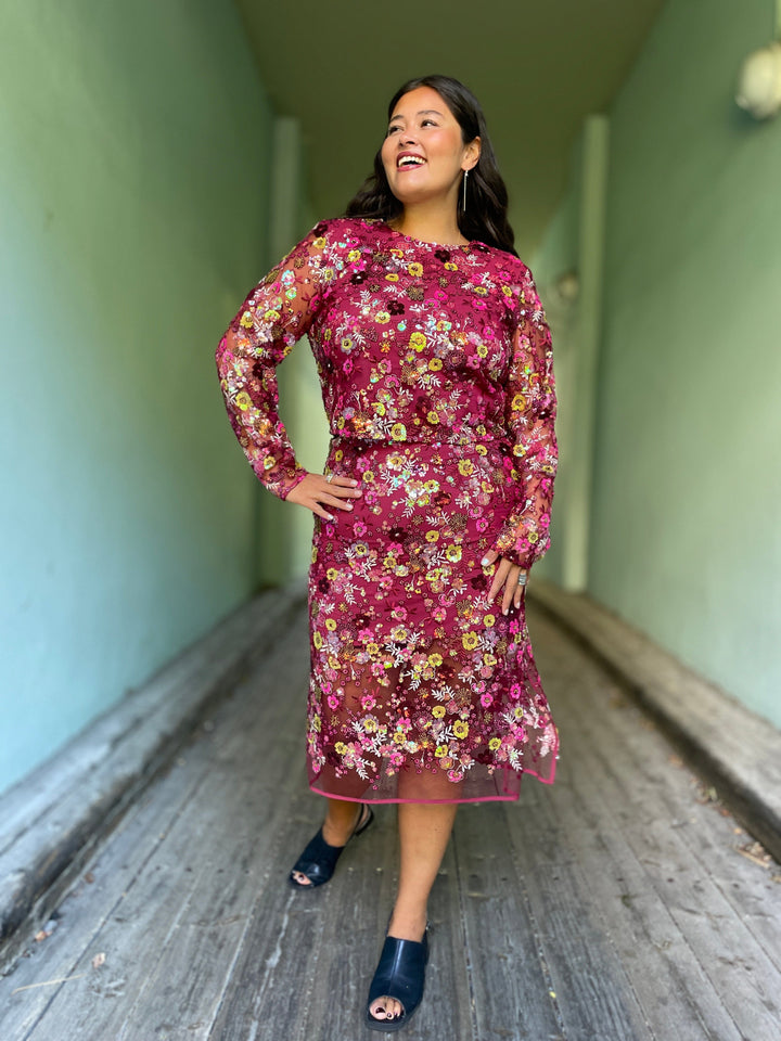 Cras Topper Queen bluse - cabernet