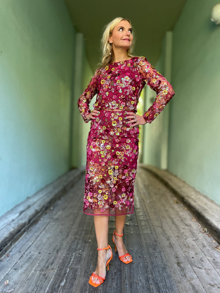 Cras Topper Queen bluse - cabernet