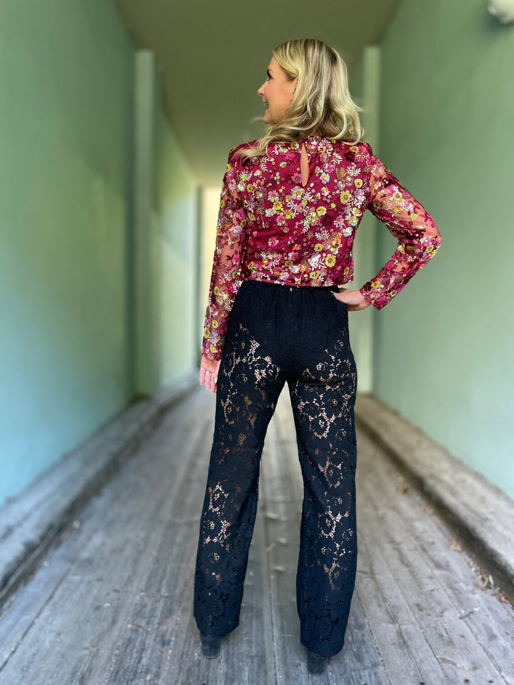 Cras Topper Queen bluse - cabernet