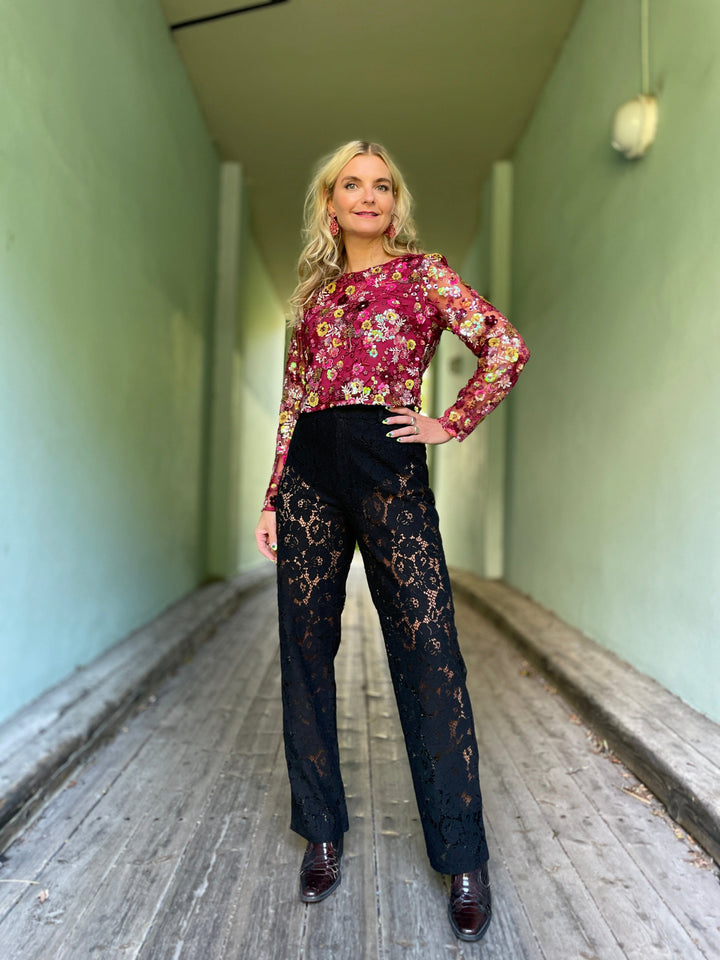 Cras Topper Queen bluse - cabernet