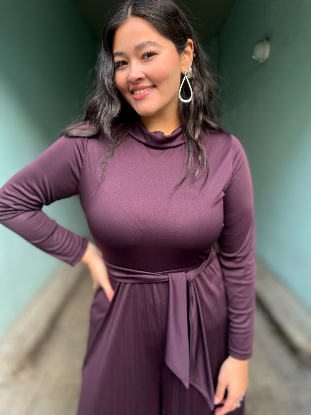 Dianas Vintage buksedresser Bianca buksedress plissé - plomme