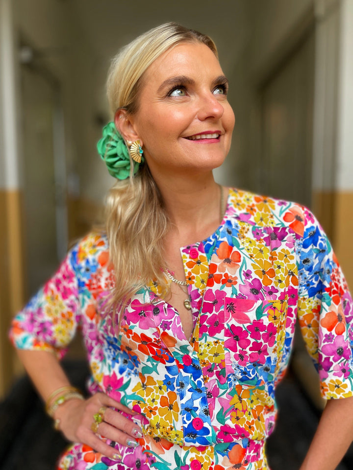 Dianas Vintage buksedresser Goldie Jumpsuit - summer garden