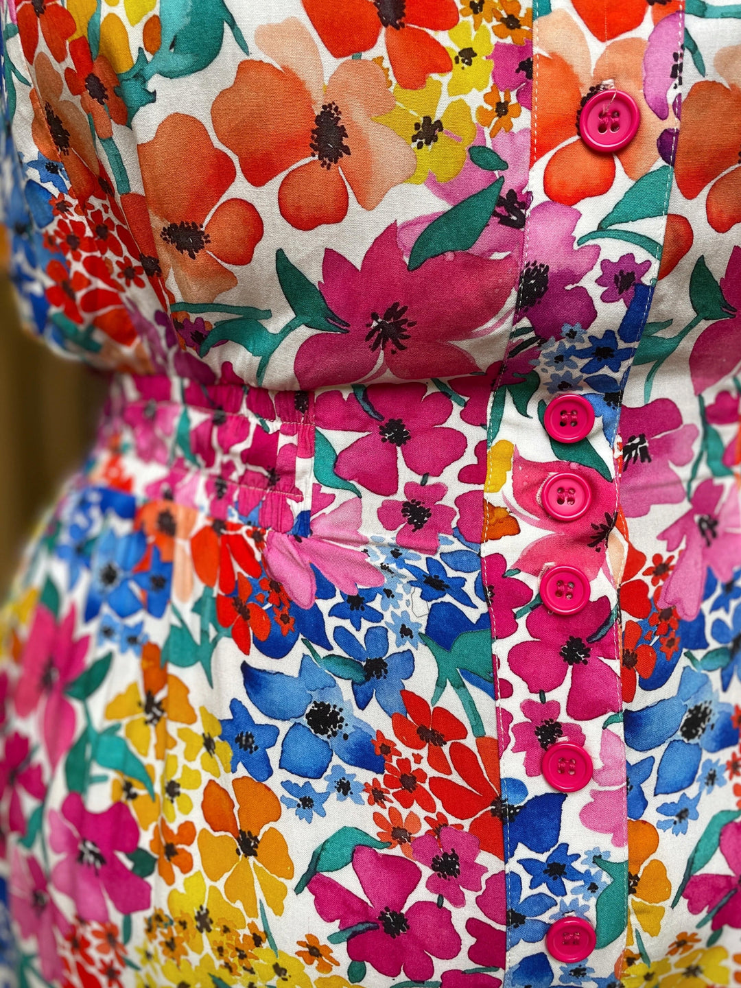 Dianas Vintage buksedresser Goldie Jumpsuit - summer garden