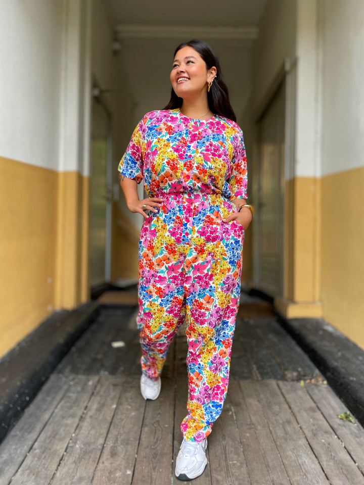 Dianas Vintage buksedresser Goldie Jumpsuit - summer garden