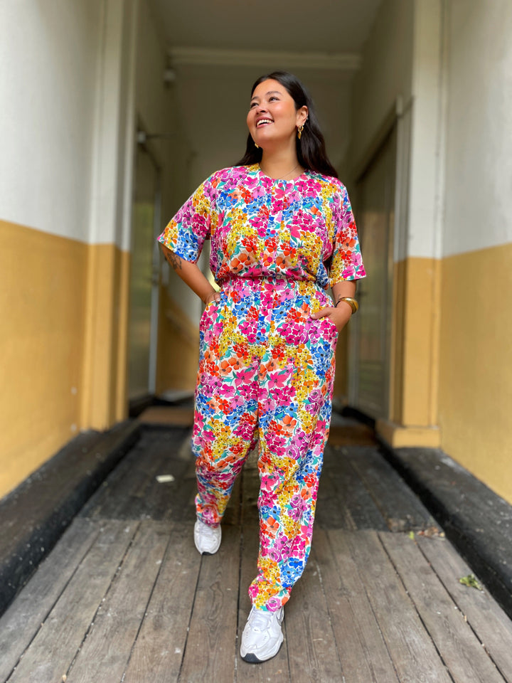 Dianas Vintage buksedresser Goldie Jumpsuit - summer garden