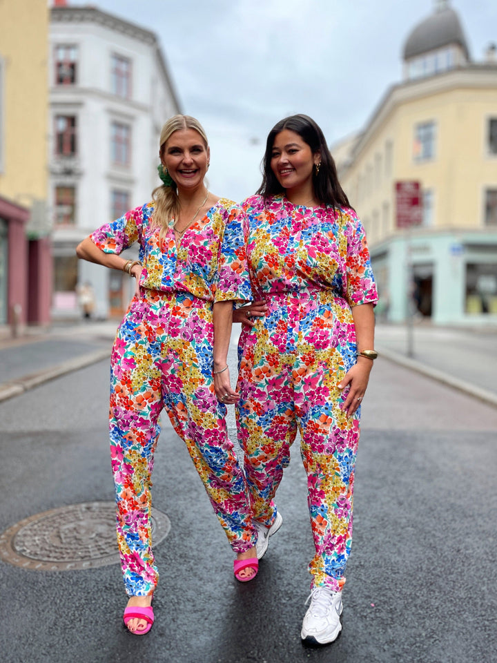 Dianas Vintage buksedresser Goldie Jumpsuit - summer garden