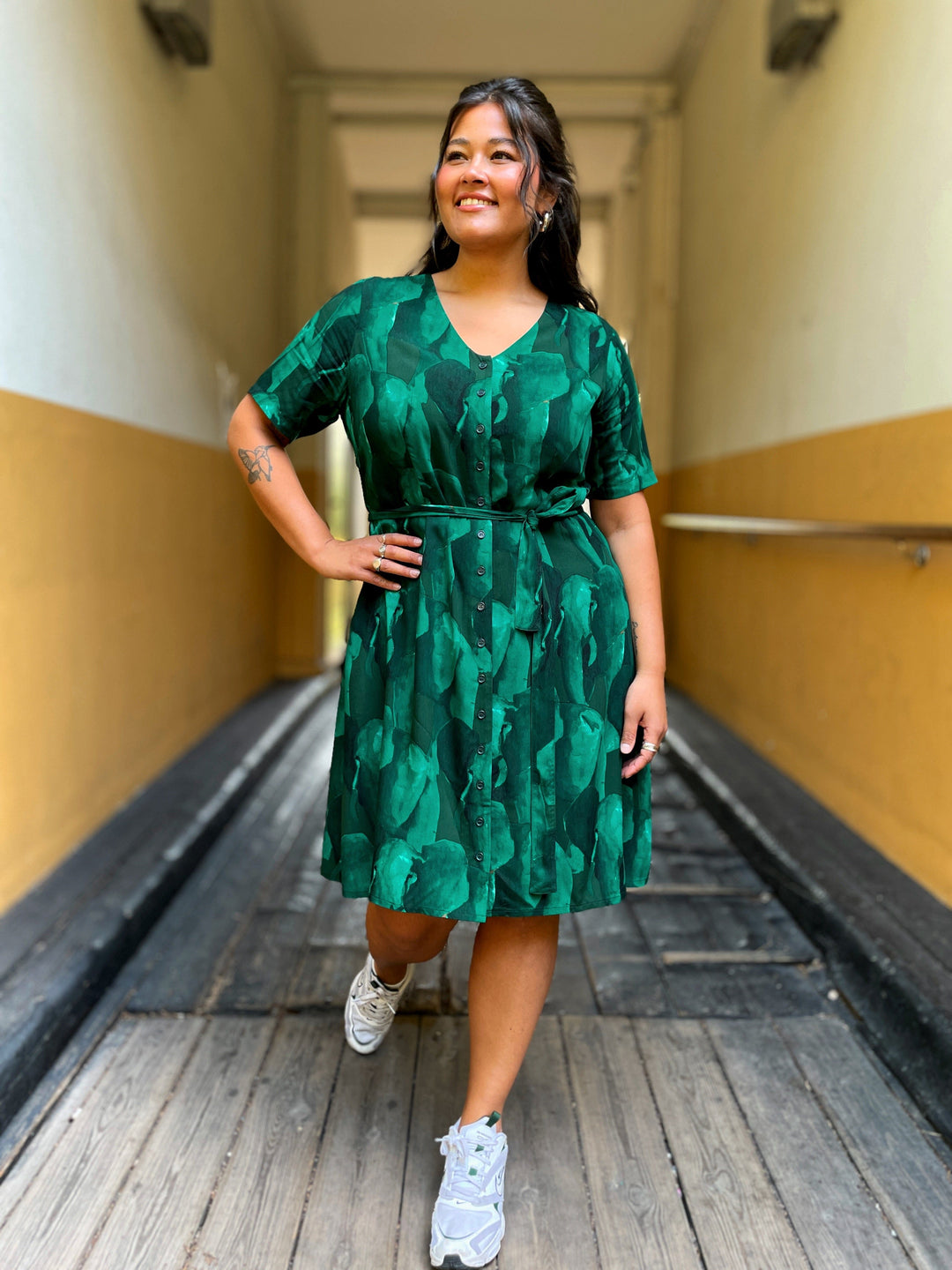 Dianas Vintage kjoler Betty Button dress - kort kjole - elephant