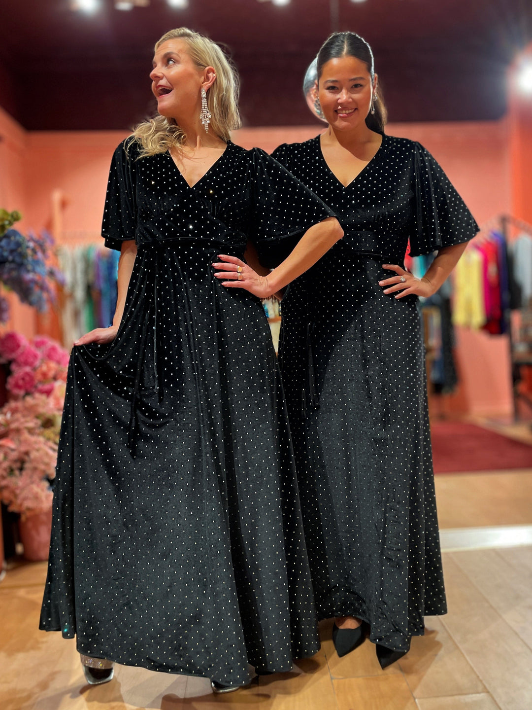 Dianas Vintage kjoler Diana Dress velvet - sparkles