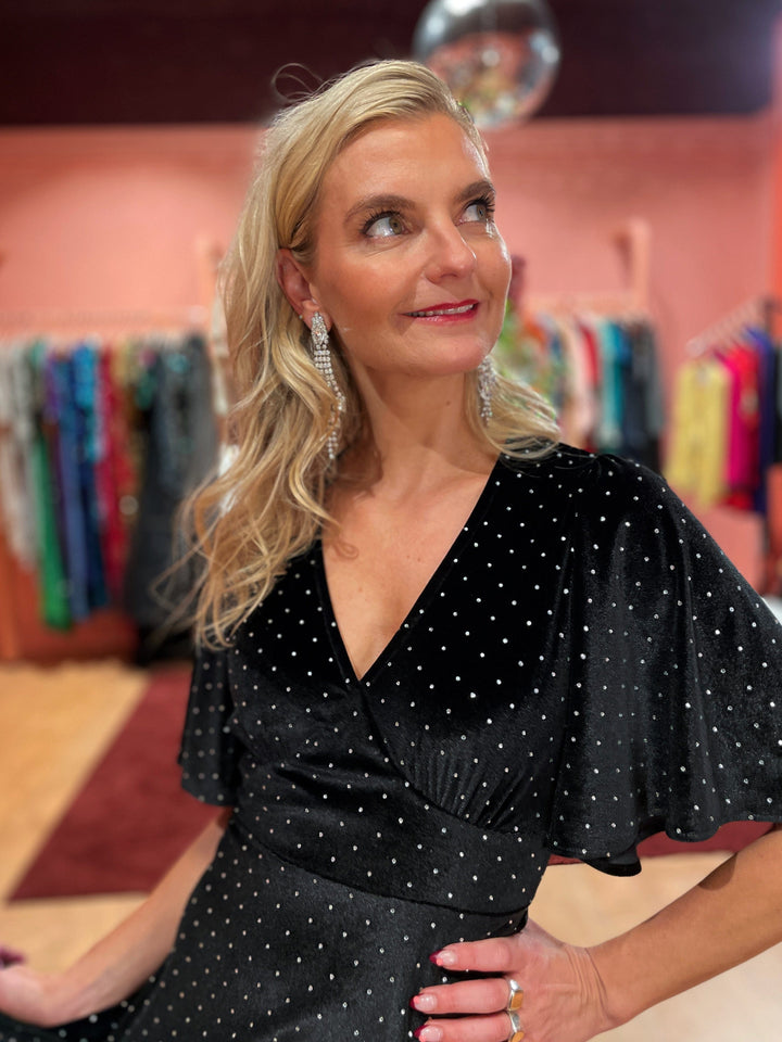 Dianas Vintage kjoler Diana Dress velvet - sparkles