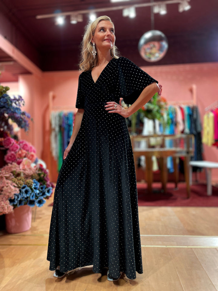 Dianas Vintage kjoler Diana Dress velvet - sparkles