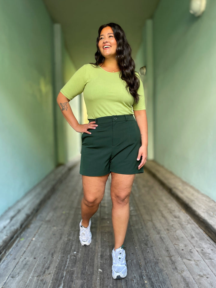 Dianas Vintage shorts Frida shorts - mørk grønn