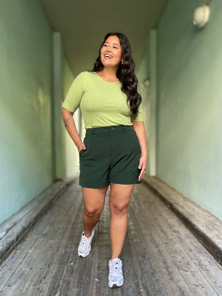 Dianas Vintage shorts Frida shorts - mørk grønn