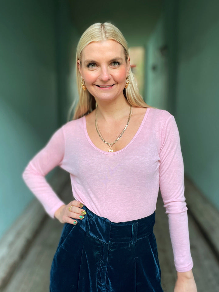 Dianas Vintage Topper Stay Warm top - light pink
