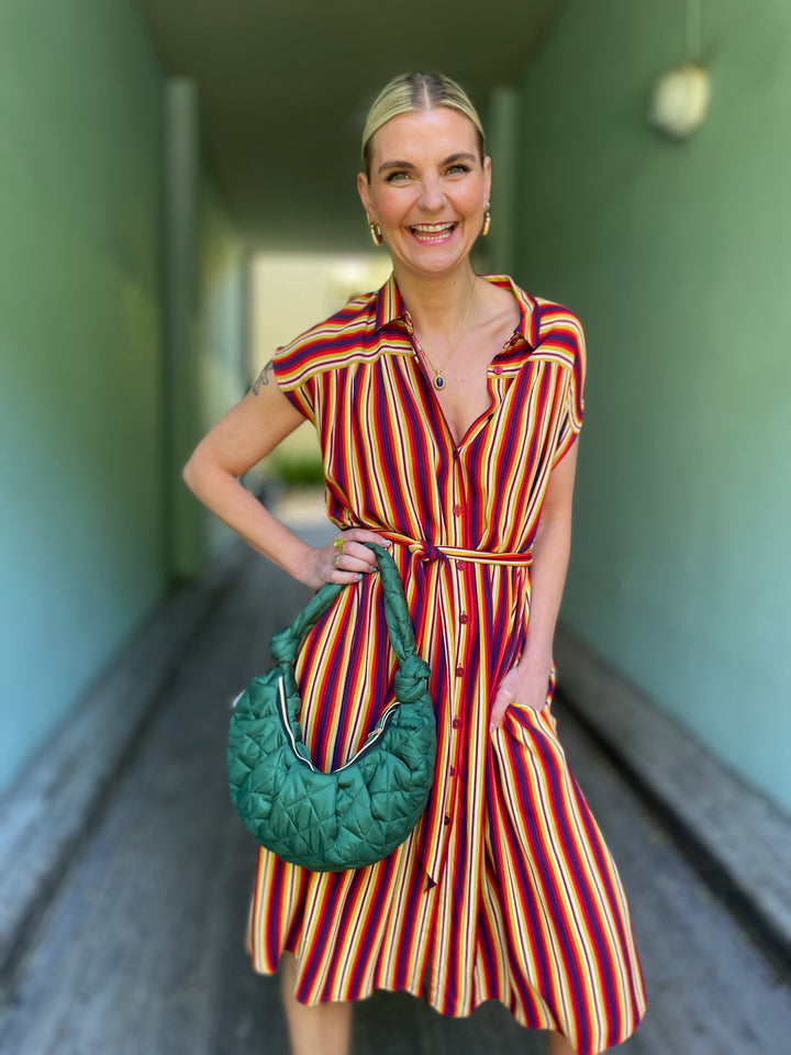 Dianas Vintage vesker Veske av restestoff - quilt grønn