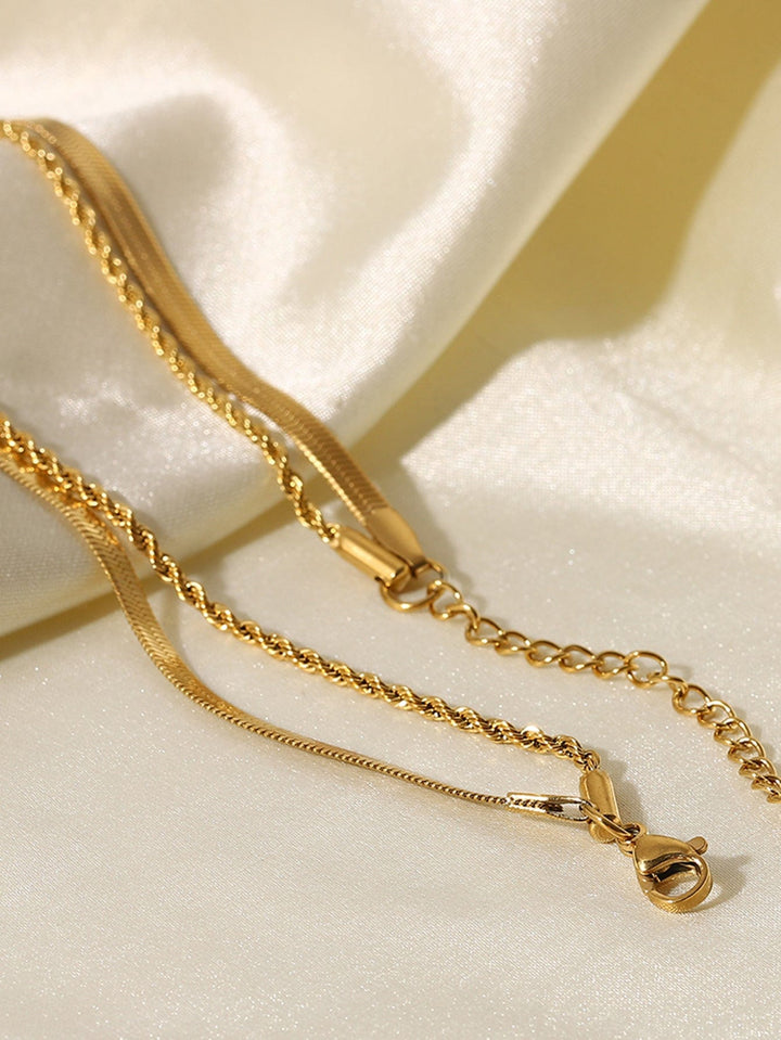 Frøken Dianas salonger halskjeder Dobbelt halskjede - gull