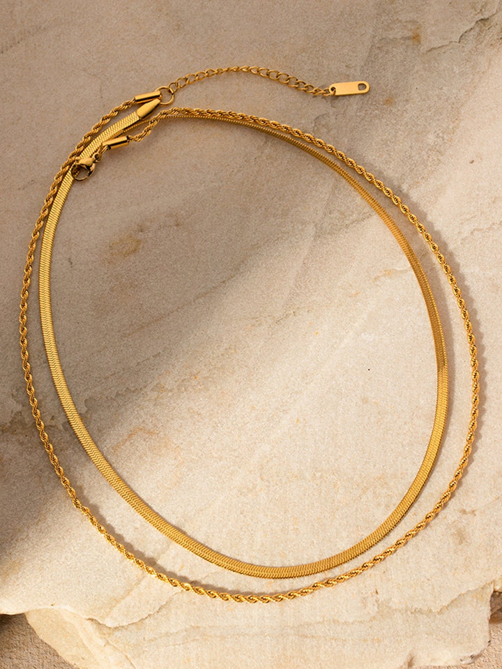 Frøken Dianas salonger halskjeder Dobbelt halskjede - gull